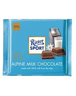 Шоколад RITTER SPORT Alpine Milk Chocolate Альпийский Молочный 100 г