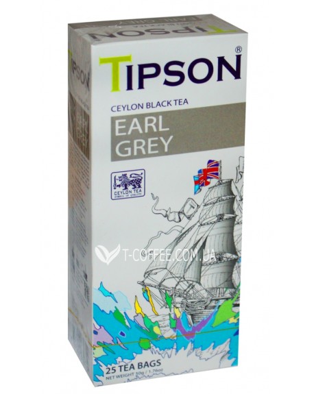 Чай TIPSON Earl Grey Эрл Грей 25 х 2 г (4792252931329)