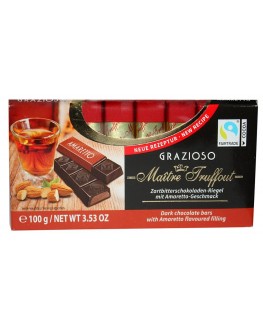 Шоколад MAITRE TRUFFOUT Grazioso Amaretto Амаретто 8 x 12,5 г (9002859036668)