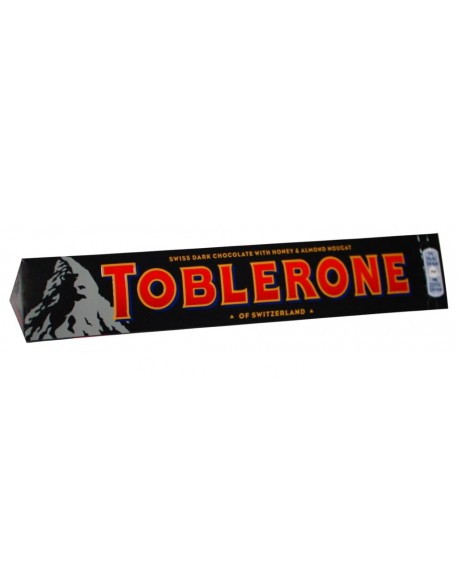 Шоколад TOBLERONE Dark Chocolane Almond Nougat Черный Миндальная Нуга 100 г (7614500010617)