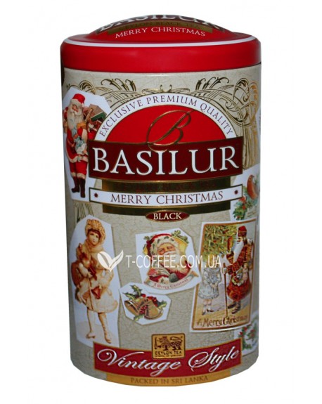Чай BASILUR Merry Christmas Щасливе Різдво - Вінтаж 100 г ж/б (4792252935242)