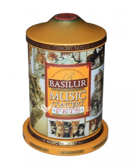 Чай BASILUR Музыкальная Шкатулка Pets Любимцы - Праздничная 100 г ж/б (4792252923973)
