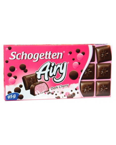 Шоколад SCHOGETTEN Airy Dark Cherry Темний Пористий Вишня 95 г (4000415017996)