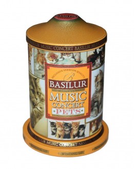 Чай BASILUR Музыкальная Шкатулка Pets Любимцы - Праздничная 100 г ж/б (4792252923973)