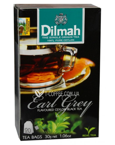 Чай DILMAH Black Tea Earl Grey Эрл Грей 20 x 1,5 г (9312631142105)