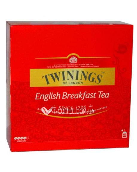 Чай TWININGS English Breakfast Английский Завтрак 50 х 2 г (070177074647)