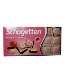 Шоколад SCHOGETTEN Trilogia Strawberry Трилогия Клубника 100 г (4000415028701)