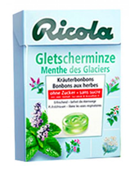 Леденцы RICOLA Gletscher Minze Ледяная Мята 50 г (7610700946640)