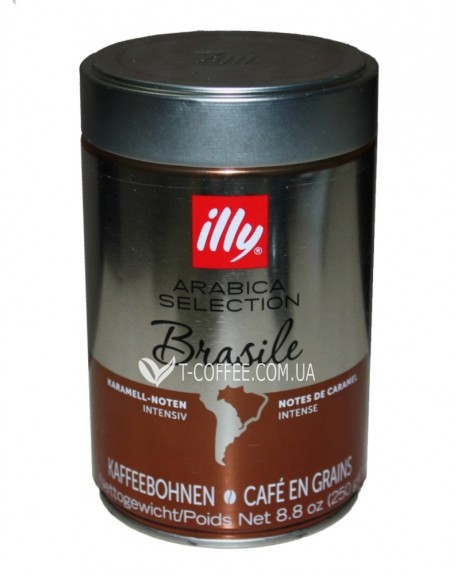 Кофе ILLY Brazil Arabica Selection зерновой 250 г ж/б (8003753970042)