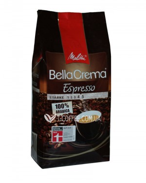 Кофе MELITTA Bella Crema Espresso зерновой 1 кг (4002720008300) фото