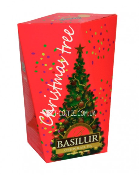 Чай BASILUR Елка Красная - Рождественская Ель 85 г к/п (4792252932692)