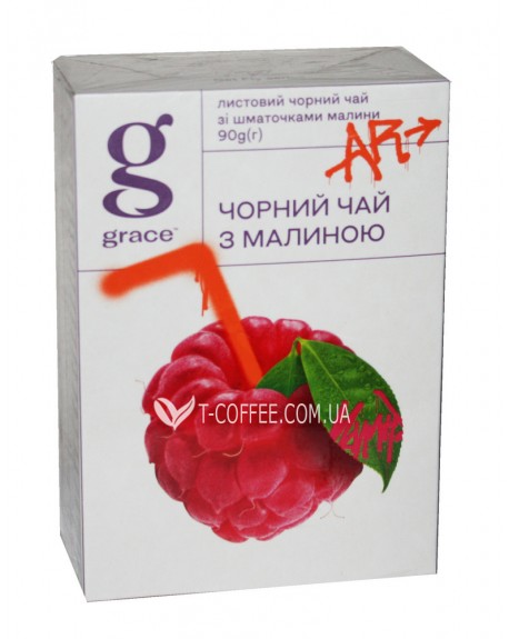 Чай GRACE! Черный с Малиной 90 г (5060207697774)