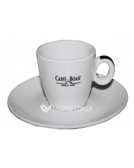 Чашка с блюдцем CAFFE BOASI для эспрессо фарфоровая 60 мл