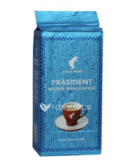 Кава JULIUS MEINL Prasident Milder Mahlkaffee мелена 500 г (9000403779726)
