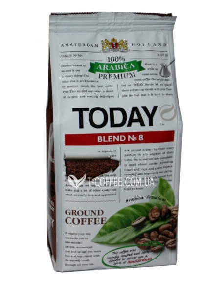 Кофе TODAY Arabica Premium Blend № 8 молотый 200 г (5060300570455)