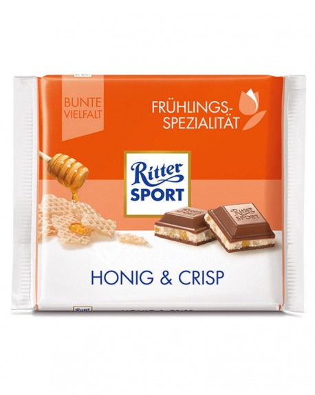 Шоколад RITTER SPORT Honig Crisp Молочный Мед Криспы 100 г