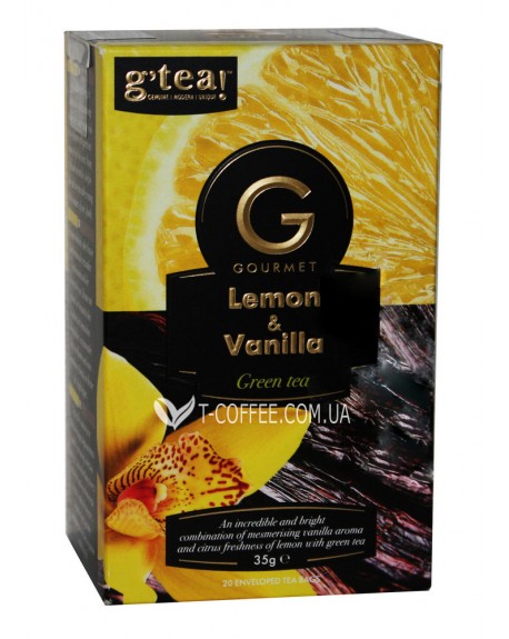 Чай GRACE! Gourmet Lemon Vanilla Лимон Ваниль 20 х 1,75 г (5060207697354)