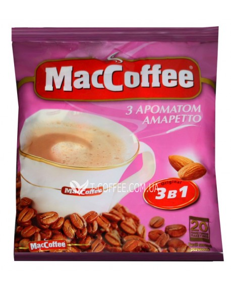 Кофе MACCOFFEE 3в1 Amaretto Амаретто растворимый 20 х 18 г эконом.пак. (8887290109888)
