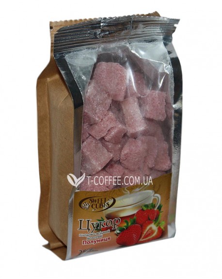 Сахар SWEET CUBES колотый кусковой с клубникой 250 г (4820031590501)