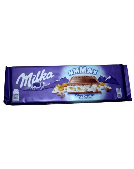 Шоколад MILKA Max Crispy Yogurt Хлопья Йогурт 300 г (7622400904608)