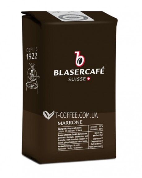 Кофе BLASER CAFE Marrone зерновой 250 г (7610443002054)