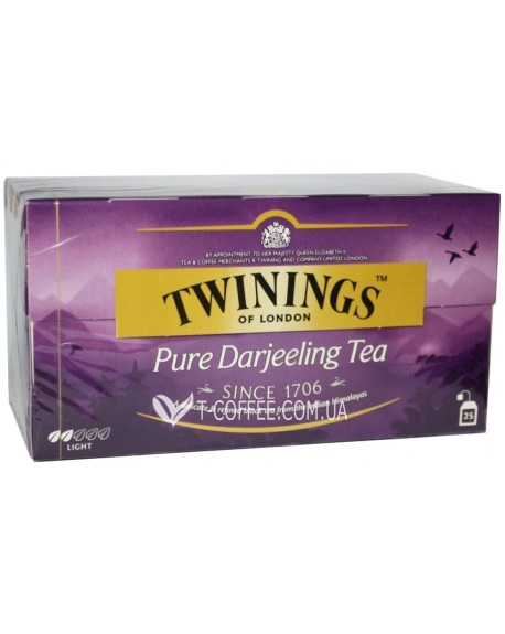 Чай TWININGS Pure Darjeeling Tea Дарджилинг 25 х 2 г (070177078805)