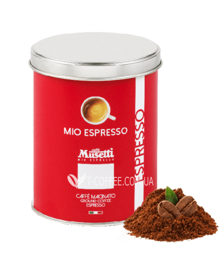 Кофе MUSETTI Mio Espresso молотый 250 г ж/б (8004769240402)