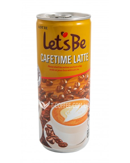 Напиток LOTTE Let`s Be Cafetime Latte кофейный 240 мл