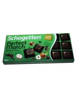Шоколад SCHOGETTEN Dark & Nuts Черный Фундук 100 г (4000415716707)