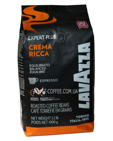 Кофе LAVAZZA Expert Plus Crema Ricca Espresso зерновой 1 кг (800070008564)