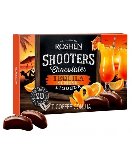 Конфеты ROSHEN Shooters Tequila Текила Санрайз 150 г в коробке