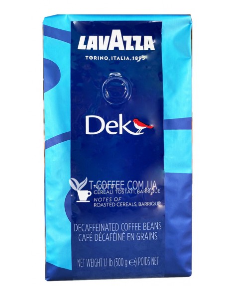 Кофе LAVAZZA Caffe Dekaffeinato без кофеина зерновой 500 г