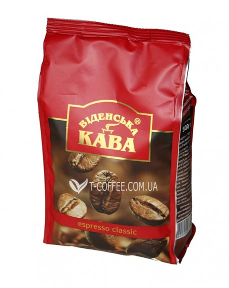 Кава ВІДЕНСЬКА КАВА Espresso Classic зернова 500 г