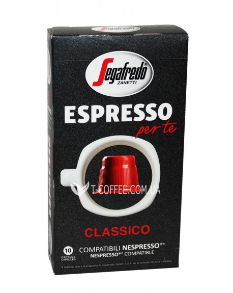 Кофе SEGAFREDO Nespresso Espresso Per Te Classico в капсулах 10 х 5,1 г (8003410247104)
