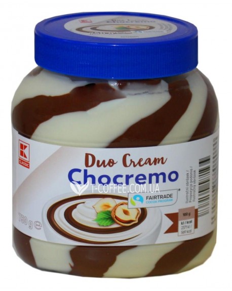 Шоколадно-ореховая паста Duo Cream Chocremo 750 г ст. б. (4337185461767)