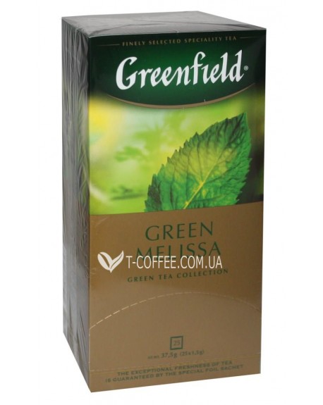 Чай GREENFIELD Green Melissa Мелисса 25 х 1,5 г (4823096802343)