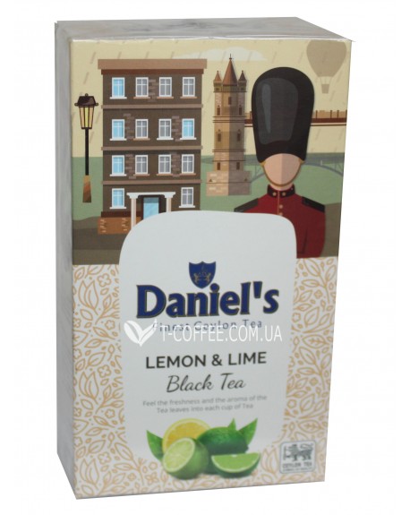 Чай DANIEL'S Lemon Lime Black Tea 100 г к/п (4796017690551)