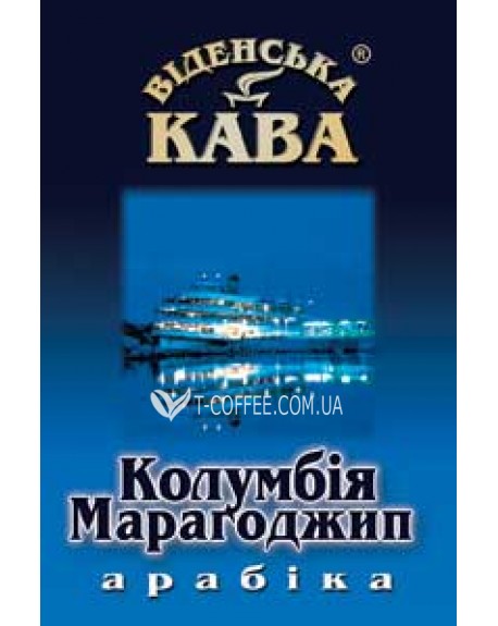 Кава ВІДЕНСЬКА КАВА Арабіка Марагоджип Колумбія зернова 500 г