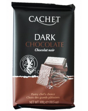 Cachet Dark Chocolate Черный Шоколад 54% какао 300 г (5412956216438) фото