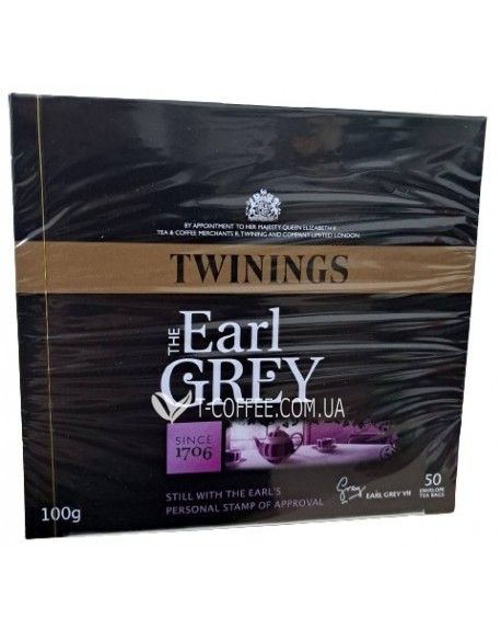 Чай TWININGS Earl Grey Эрл Грей 50 х 2 г (070177170134)