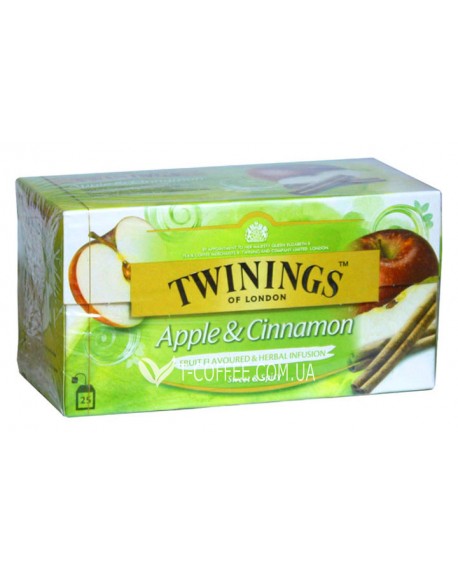 Чай TWININGS Apple Cinnamon Яблоко Корица 25 х 2 г (070177273354)