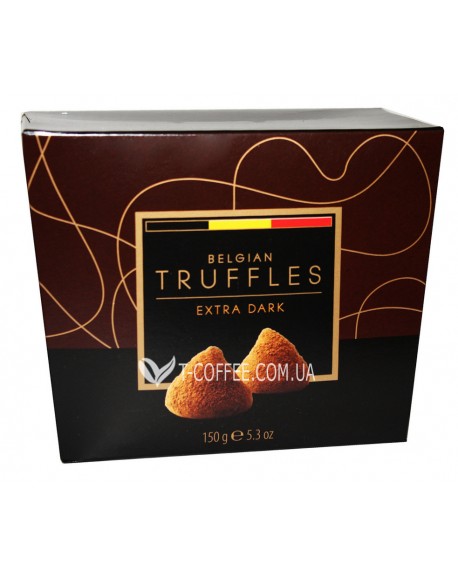 Цукерки BELGIAN TRUFFLES Extra Dark 150 г в коробці (5420066370032)