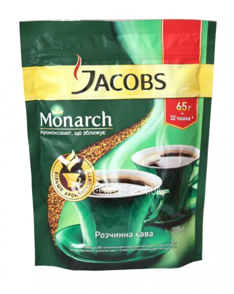 Кофе JACOBS Monarch растворимый 65 г эконом. пак.