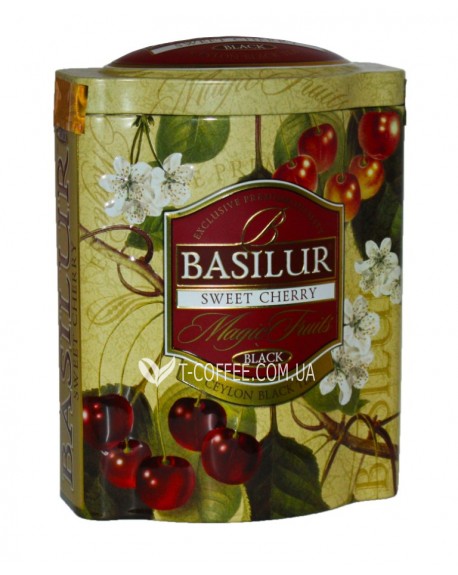 Чай BASILUR Sweet Cherry Черешня - Волшебные Фрукты 100 г ж/б (4792252918061)