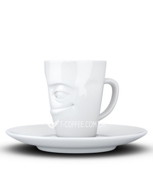 Чашка с блюдцем TASSEN Espresso Проказник фарфоровая 80 мл фото