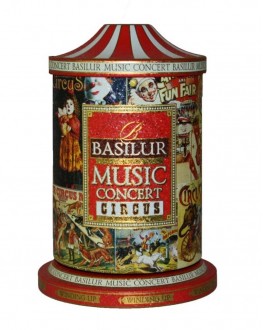 Чай BASILUR Музыкальная Шкатулка Circus Цирк - Праздничная 100 г ж/б (4792252925564)