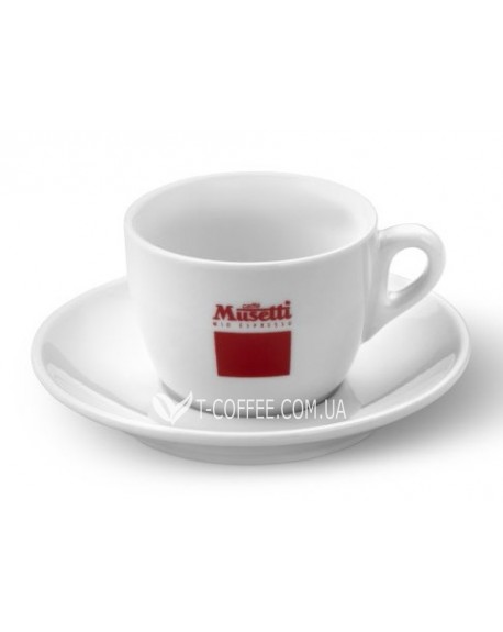 Чашка с блюдцем MUSETTI Американо белая 150 мл