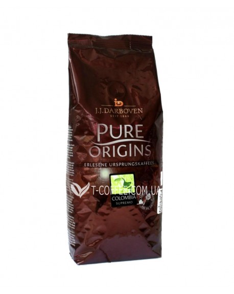 Кофе JJ DARBOVEN Pure Origins Colombia Supremo зерновой 500 г