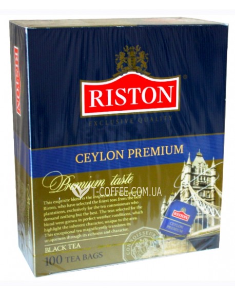 Чай RISTON Ceylon Premium Цейлонский Премиальный 100 х 2 г