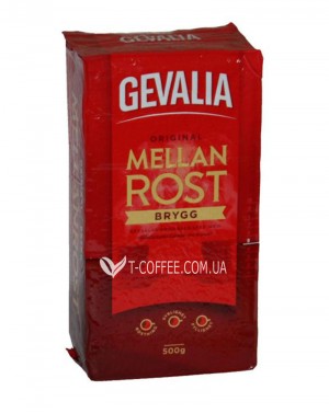 Кофе GEVALIA Mellan Rost Original Brygg молотый 450 г (8711000530085) фото